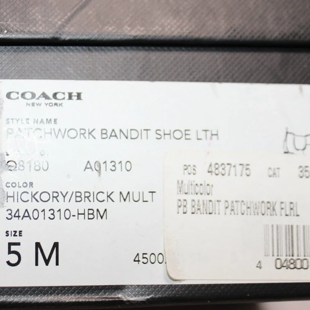 Coach Patchwork Bandit Leather Ankle Boot